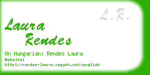 laura rendes business card